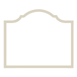 Caspari Arch Die-Cut Place Cards in Flax - 8 Per Package 91904P