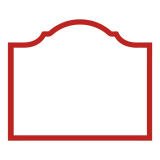 Caspari Arch Die-Cut Place Cards in Red - 8 Per Package 91908P