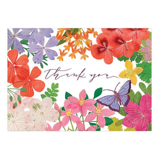 Caspari Halsted Floral Boxed Thank You Notes - 6 Note Cards & 6 Envelopes 92601.48