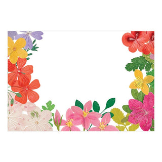 Caspari Halsted Floral Place Cards - 8 Per Package 92900P