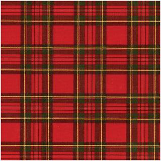 Caspari Royal Plaid Foil Gift Wrapping Paper - 30" x 6' Roll 9575RCF
