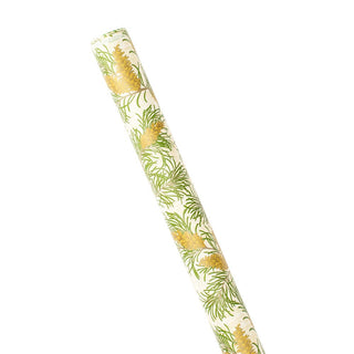 Caspari Pine Branches Natural Gift Wrapping Paper - 30" x 8' Roll 96180RC