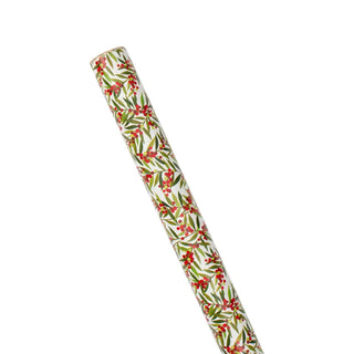Caspari Berry Branches Gift Wrapping Paper in Ivory - 30" x 8' Roll 9649RC