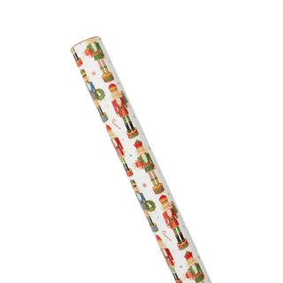 Caspari Nutcracker Parade Gift Wrapping Paper - 30" x 8' Roll 9672RC