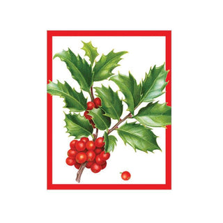 Caspari Christmas Trimmings Gift Enclosure Cards - 4 Mini Cards & 4 Envelopes 9691ENC