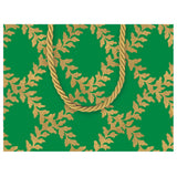 Caspari Acanthus Trellis Small Gift Bag in Green - 1 Each 96920B1