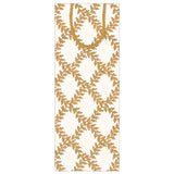 Caspari Acanthus Trellis Wine & Bottle Gift Bag in Ivory - 1 Each 96922B4