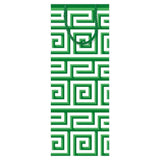 Caspari Greek Meander Wine & Bottle Gift Bag in Green & Ivory - 1 Each 96961B4