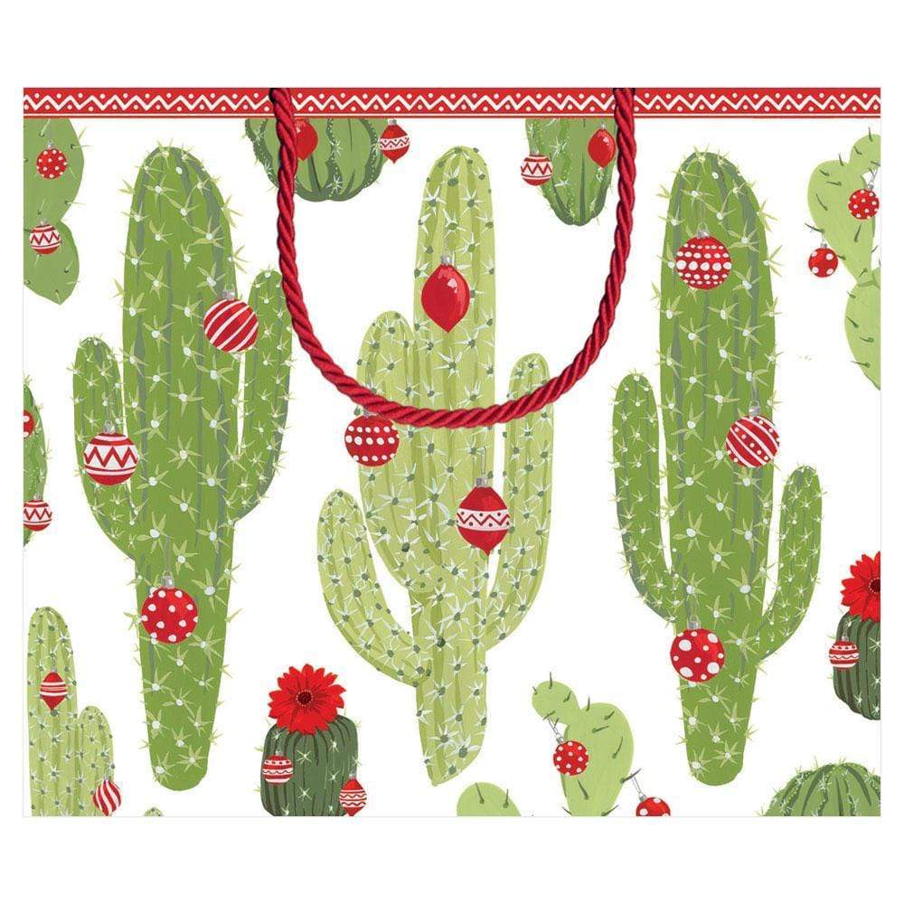 Caspari Merry Cactus Large Gift Bag - 1 Each 9698B3