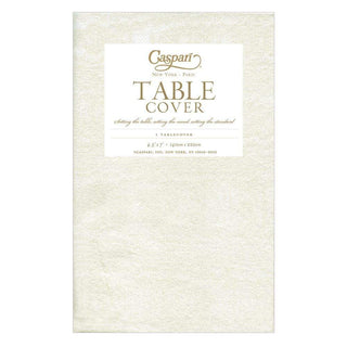 Caspari Moiré Paper Table Cover in Ivory - 1 Each 9717TCP