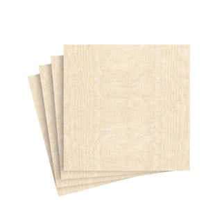 Caspari Moiré Paper Linen Cocktail Napkins in Champagne - 15 Per Package 9733CG