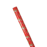 Caspari Christmas Leopards Gift Wrapping Paper in Red - 30" x 8' Roll 9745RC