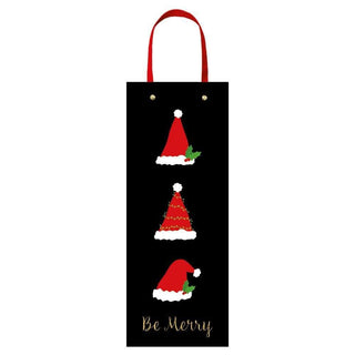 Caspari Be Merry Wine & Bottle Gift Bag - 1 Each 9752B4