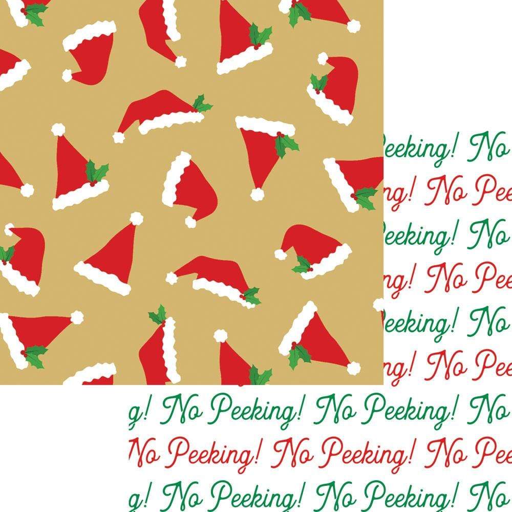 Santa Hat Toss Reversible Gift Wrapping Paper - 30 santa-hat-toss-reversible-gift-wrapping-paper-30-x-8-roll-caspari