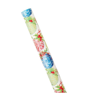 Caspari Porcelain Ornaments Gift Wrapping Paper - 30" x 8' Roll 9758RC