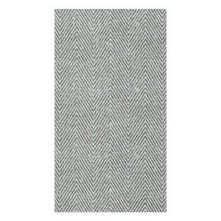 Caspari Jute Paper Linen Guest Towel Napkins in Charcoal - 12 Per Package 9762GG