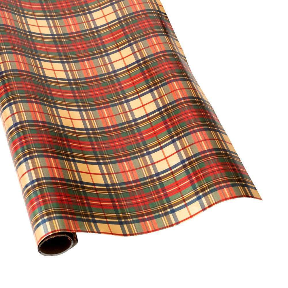 Christmas Simple Plaid Gift Wrap Wrapping Paper