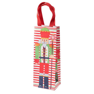 Caspari March of the Nutcrackers Wine & Bottle Gift Bag - 1 Each 9785B4