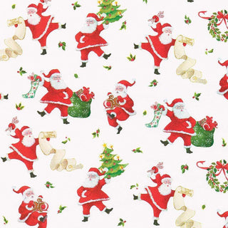 Dancing Santas Wrapping Paper - 30