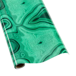 Caspari Malachite Gift Wrapping Paper - 30" x 8' Roll 9819RC