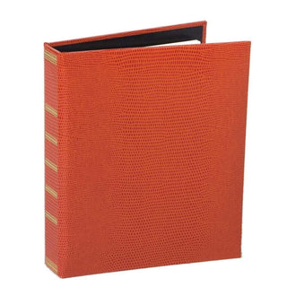 Caspari Snakeskin Address Book in Orange - One 4" x 6" Address Book A3296