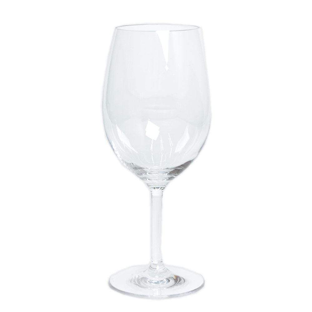 4 Glasses, 8 oz. Crystal Cut Plastic Wine Glasses