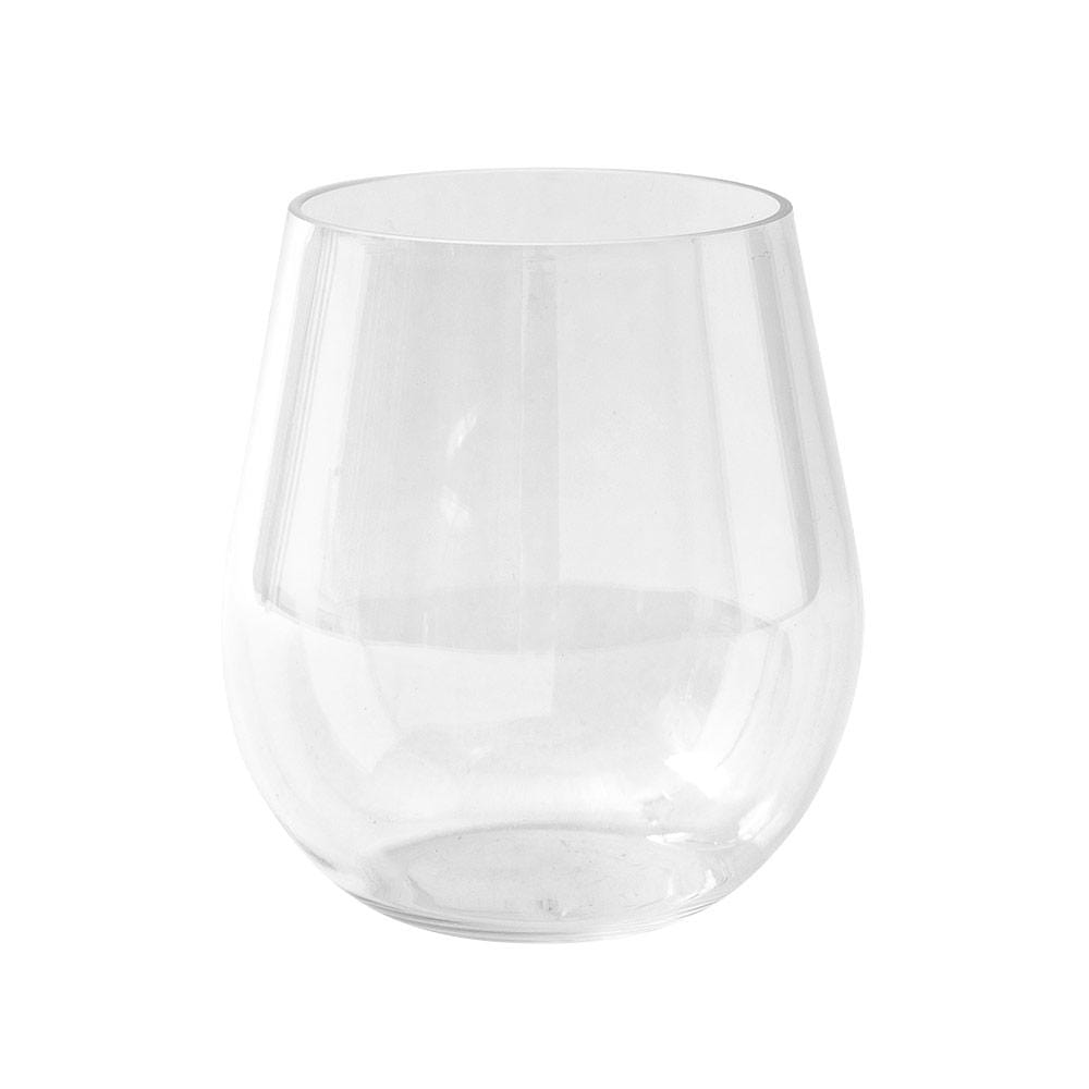 Acrylic 18.5oz Stemless Wine Glass in Crystal Clear - 1 Each – Caspari