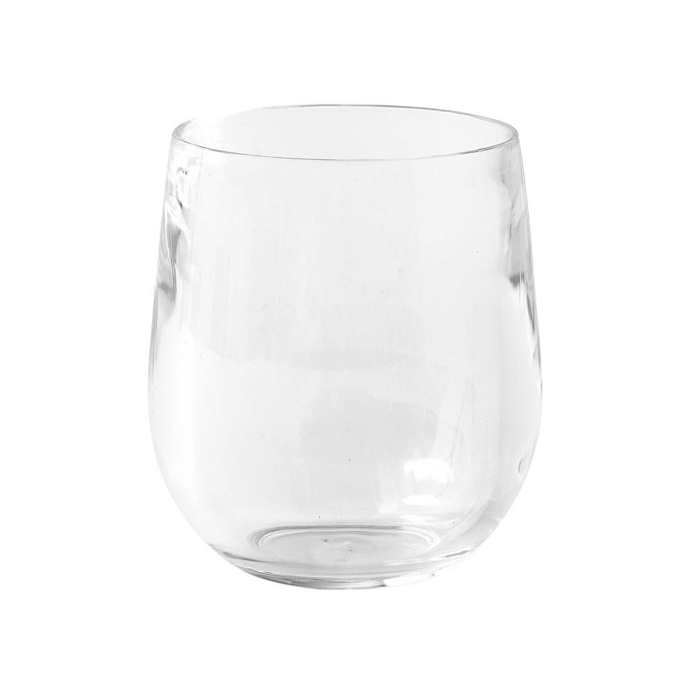 Caspari Acrylic 12oz Tumbler Glass in Crystal Clear 1 Each Caspari