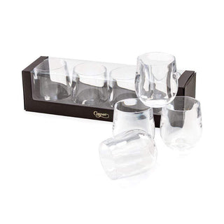 Caspari Acrylic 12oz Tumbler Gift Set in Crystal Clear - Set of 4 ACR100SET