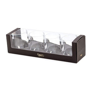 Caspari Acrylic 12oz Tumbler Gift Set in Crystal Clear - Set of 4 ACR100SET