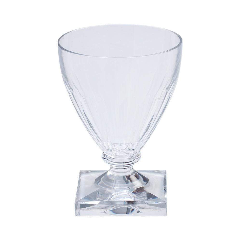 Custom 5 oz Plastic Goblet Wine Glasses with Printed Logo