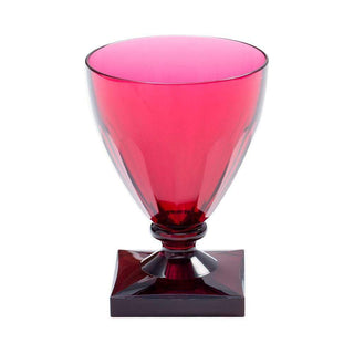 Caspari Acrylic 8.5 oz. Wine Goblet in Cranberry - 6 Each ACR405X6
