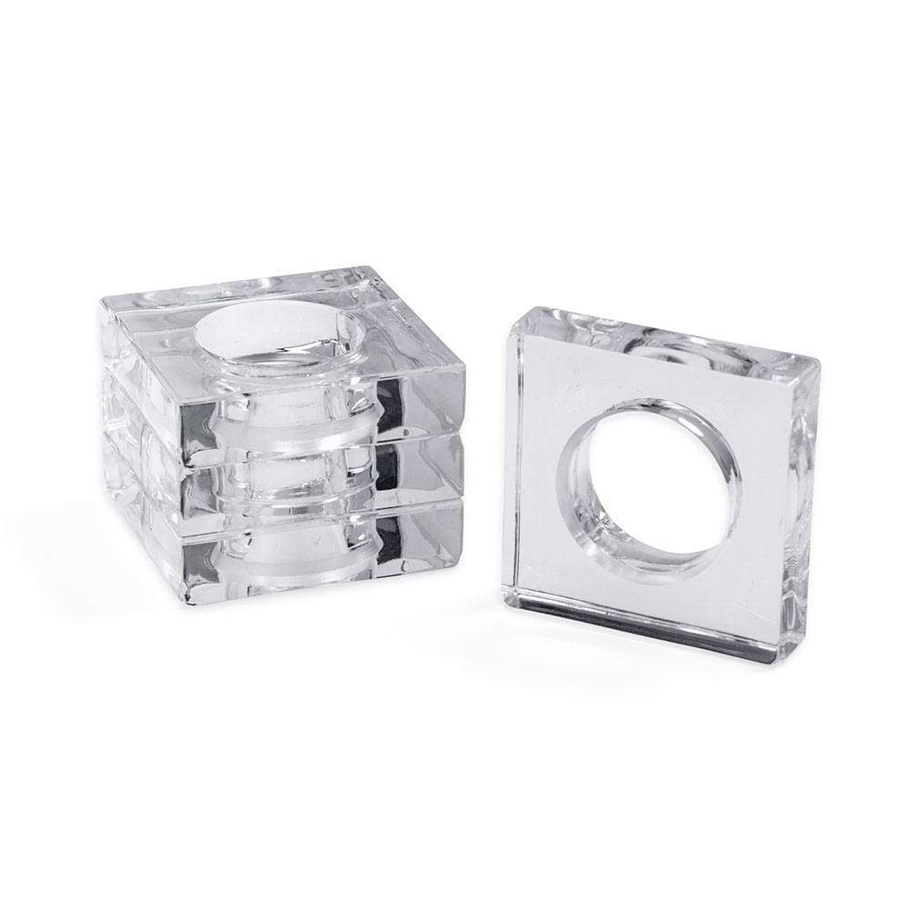 Caspari Crystal Clear Acrylic Ice Bucket & Lid - 60oz.