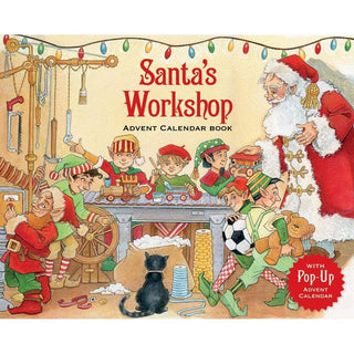 Caspari Santa's Workshop 3D Advent Calendar Pop-Up Book - 1 Each ADV235