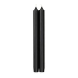 Caspari Straight Taper 10" Candles in Black - 4 Candles Per Package CA02.2X2
