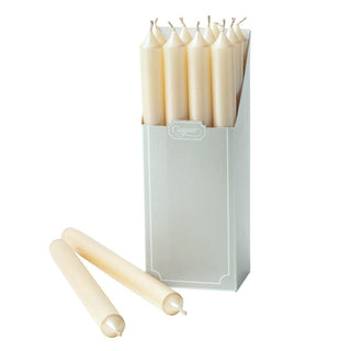Caspari Straight Taper 10" Candles in Ivory Pearlescent - 12 Candles Per Box CA09