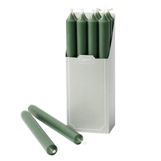 Caspari Straight Taper 10" Candles in Hunter Green - 12 Candles Per Box CA13