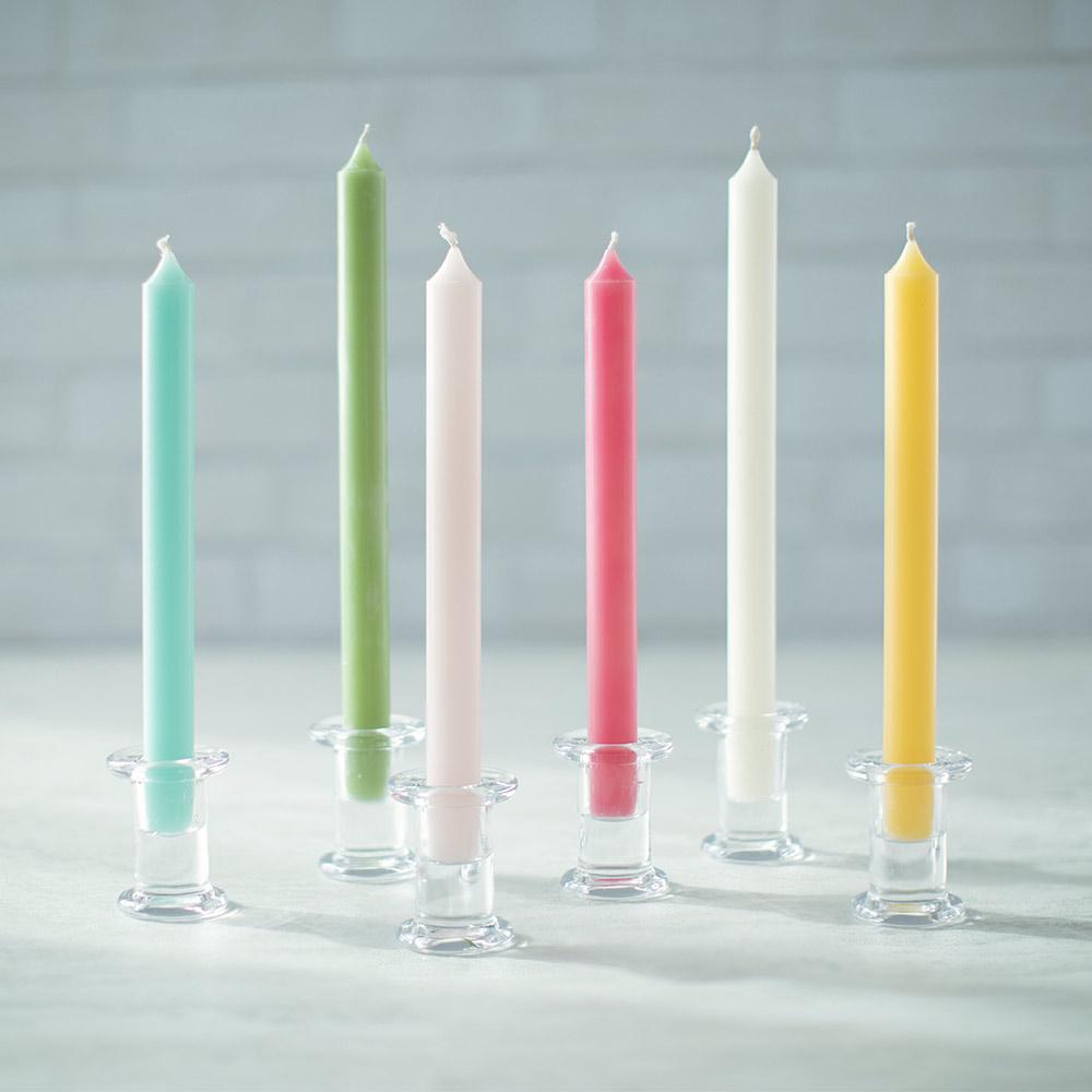 Straight Taper 10 Candles in Petal Pink - 12 Candles Per Box – Caspari