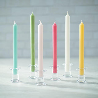 Caspari Straight Taper 10" Candles in Petal Pink - 12 Candles Per Box CA53
