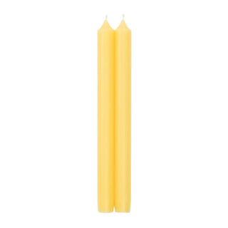 Caspari Straight Taper 10" Candles in Yellow - 12 Candles Per Box CA62