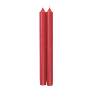 Caspari Straight Taper 10" Candles in Red - 4 Candles Per Package CA80.2X2