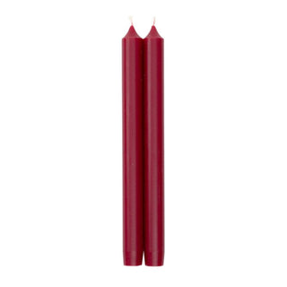 Caspari Straight Taper 10" Candles in Cranberry - 2 Candles Per Package CA81.2