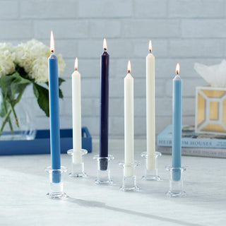 Caspari Straight Taper 10" Candles in Stone Blue - 12 Candles Per Box CA82