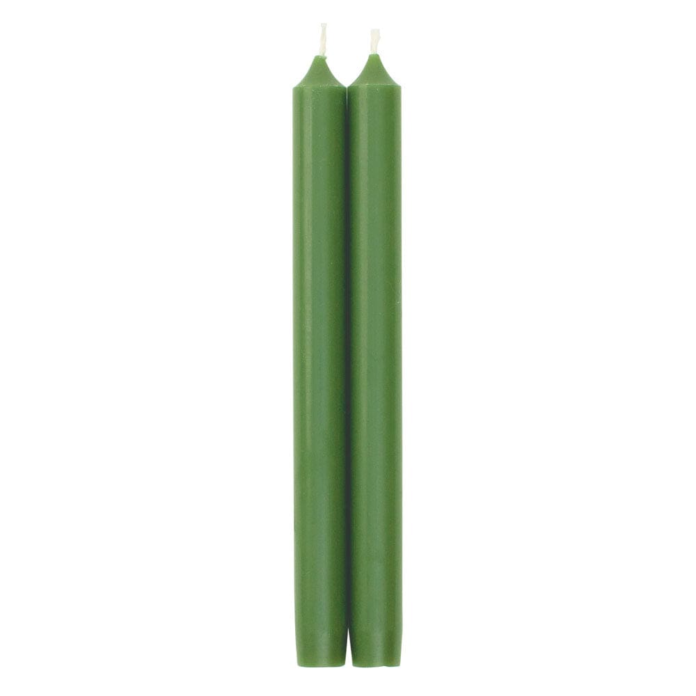 Caspari Leaf Green Duet Candles - 2 Candles Per Package CA84.2