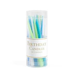 Caspari Birthday Candles in Ocean - 20 Candles Per Box CA954