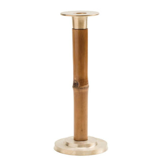 Caspari Large Bamboo Candlestick in Light Brown - 1 Each CAN101