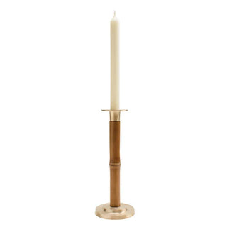 Caspari Large Bamboo Candlestick in Light Brown - 1 Each CAN101