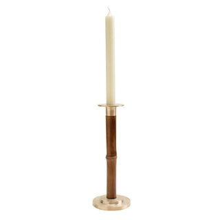 Caspari Large Bamboo Candlestick in Medium Brown - 1 Each CAN102