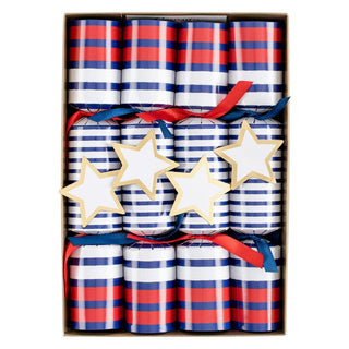 Caspari Breton Stripe Celebration Crackers - 8 Per Box CK156.10