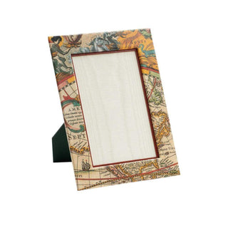 Caspari World Map 4" x 6" Picture Frame - 1 Each F23156